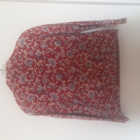 Haymaker Denim Red Floral Jacket Sz L - Picture 7 of 9